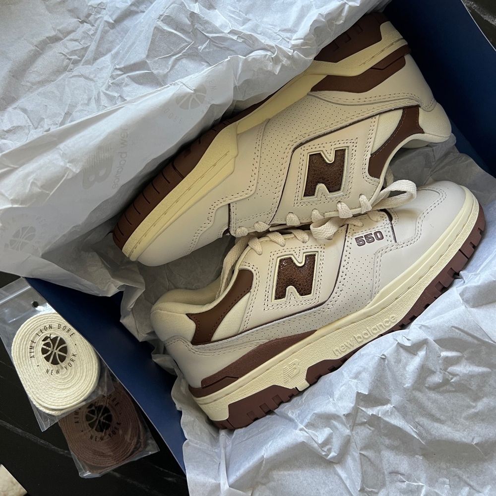 New Balance Aime Leon Dore 550 Brown size men’s 6 women’s 7.5 Limited edition - Picture 1 of 13